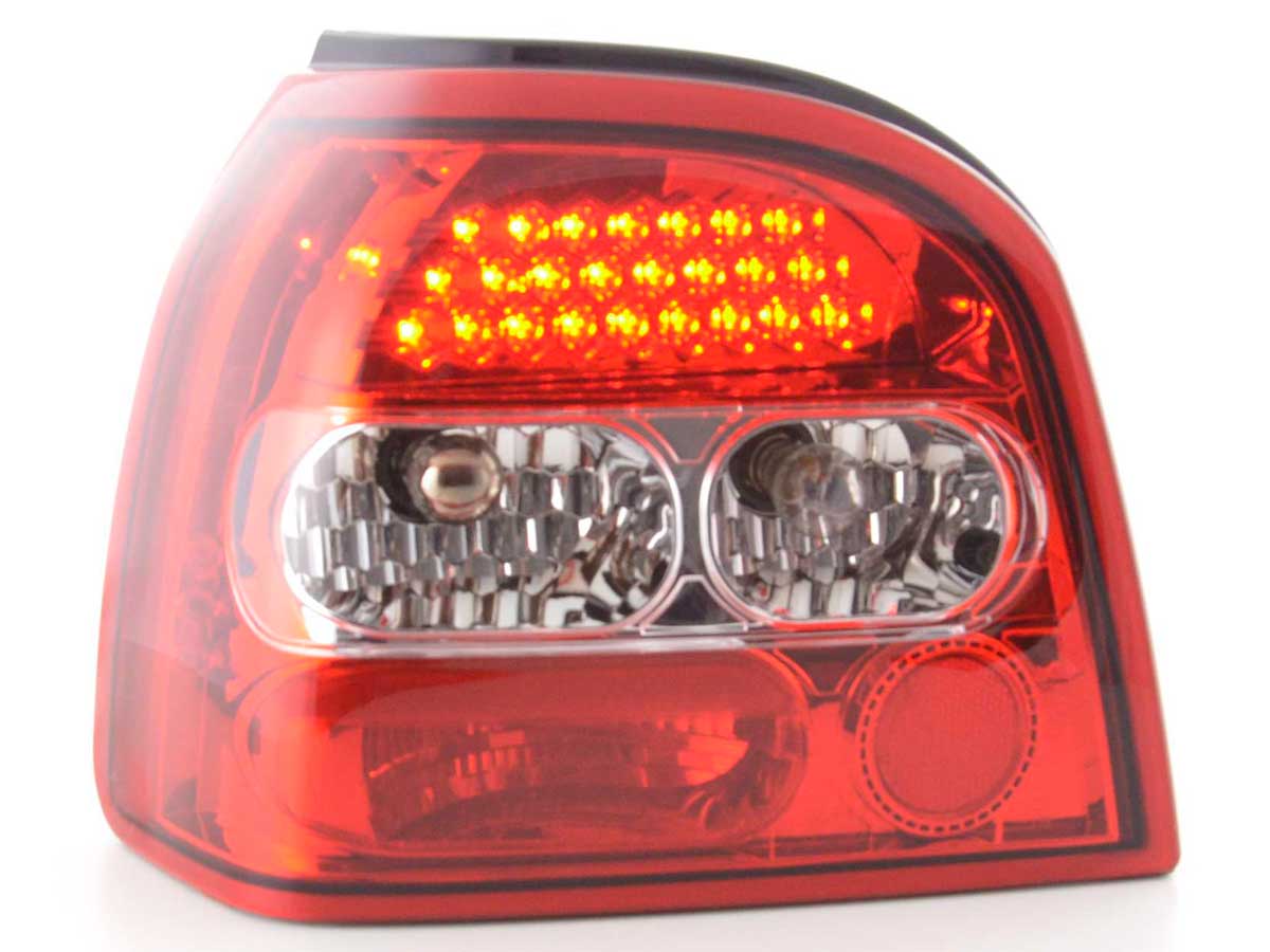 LED Rückleuchten Set VW Golf 3 Typ 1HXO 92-97 klar/rot LED Rückleuchten Set VW Golf 3 Typ 1HXO 92-97 klar/rot